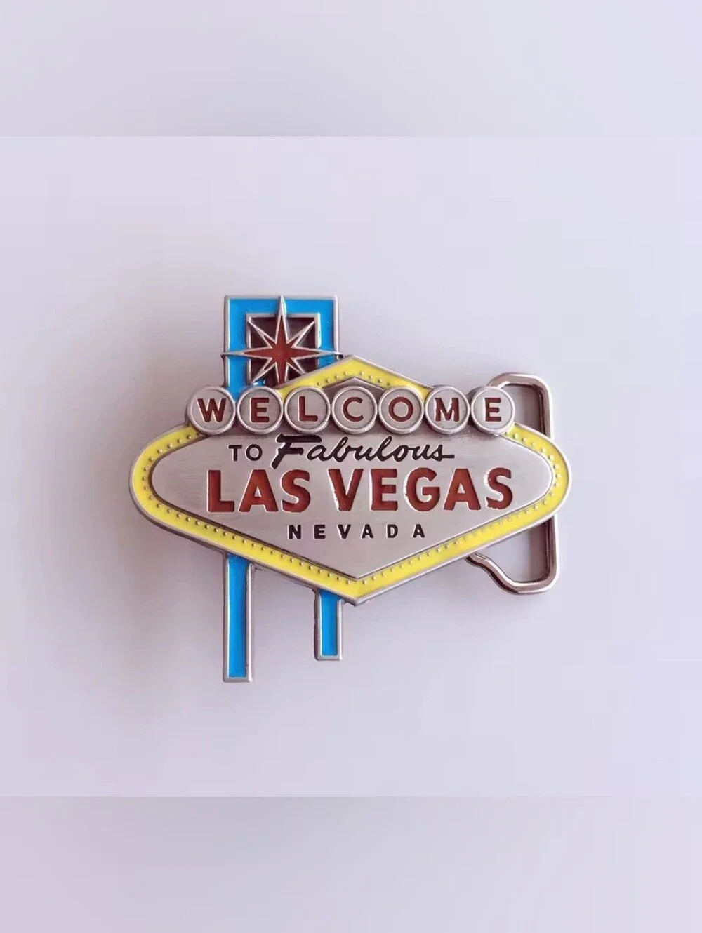 New Vintage Welcome to Fabulous Las Vegas In Silver Or Color Belt Buckle